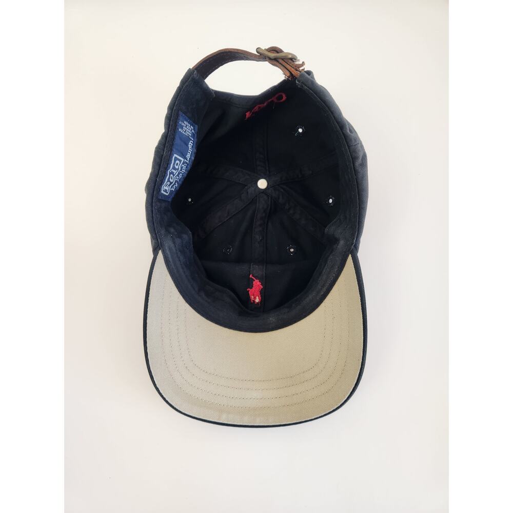 Vintage Polo Ralph Lauren Black Hat One Size Unisex - Picture 6 of 7